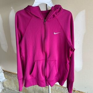 Nike therma-fit pink zipper jacket M